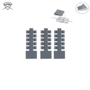 ElastoMax Klin rotacyjny, bez lateksu, standardowy, szary (Opak. 100 szt.)