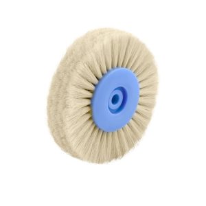 Szczotka na polerkę wł. kozie białe b.miękkie 4 rzędowe proste ø 40mmx80mm