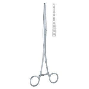 Kleszczyki naczyniowe Kocher proste 1x2 ząbki 225mm