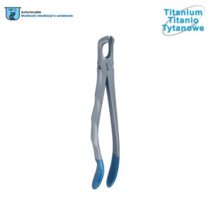 Kleszcze ekstrakcyjne tytanowe anatomiczne do zębów mądrości dolnych fig. 79