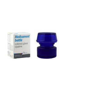 Buteleczka szklana na medykamenty, niebieska