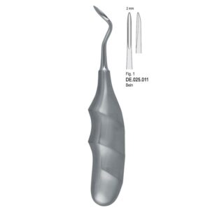 Dźwignia Bein 2mm ostra anatomiczny uchwyt fig.1