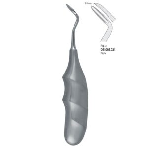 Dźwignia Flohr prawa ostra anatomiczny uchwyt fig.3