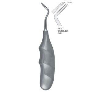 Dźwignia Flohr lewa ostra anatomiczny uchwyt fig.2