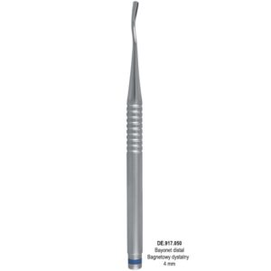 Luksator perio mikro-ząbkowany bagnetowy dystalny 4.0mm niebieski