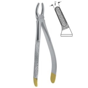 Diamond-Grip Kleszcze ekstrakcyjne pokrycie diamentowe do zębów przedtrzonowych górnych fig.7