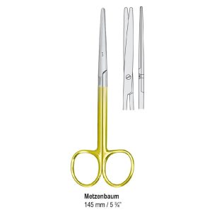 Falcon-Cut Nożyczki Metzenbaum dla leworęcznych proste 145mm