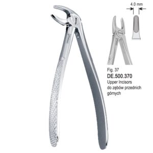 Kleszcze ekstrakcyjne dla dzieci do zębów przednich górnych fig. 37