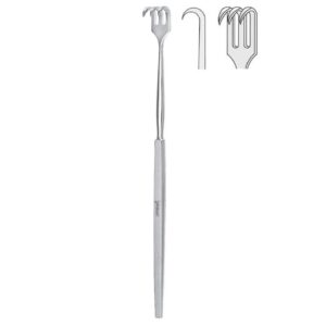 Hak Falcon 3-zębny ostry 160mm