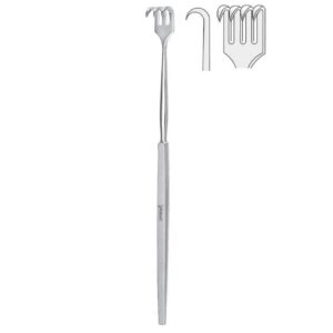 Hak Falcon 4-zębny ostry 160mm