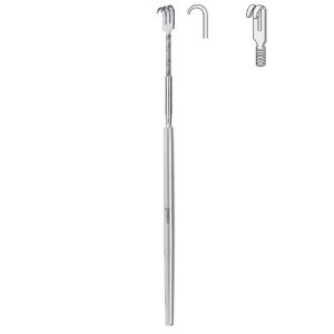 Hak Falcon giętki 2-zębny tępy 160mm