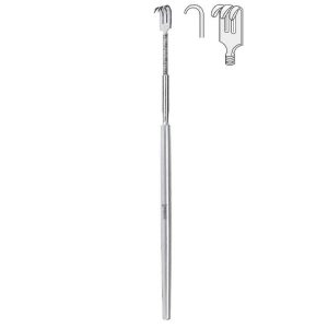 Hak Falcon giętki 3-zębny tępy 160mm