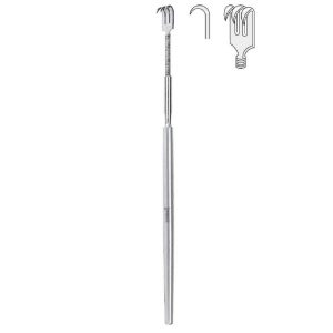 Hak Falcon giętki 3-zębny ostry 160mm