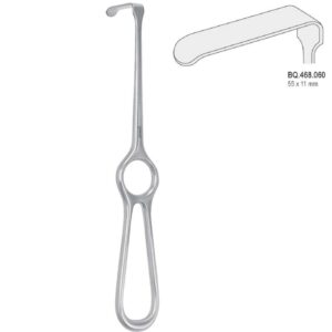 Hak Kocher-Langenbeck 55x11mm 215mm