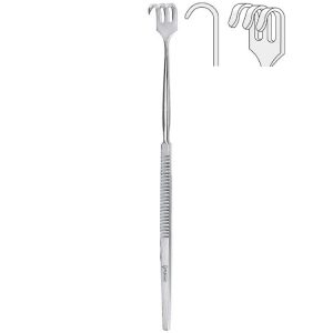 Hak Falcon 3-zębny tępy 160mm