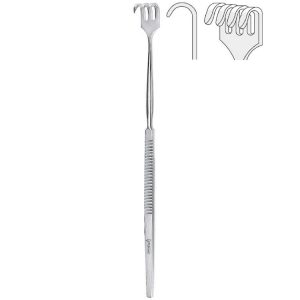 Hak Falcon 4-zębny tępy 160mm