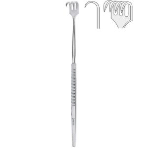 Hak Falcon 4-zębny ostry 160mm