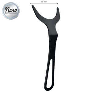 Nero Rozwierak wargowy do zdjęć dla dorosłych 65mm stal nierdzewna czarny