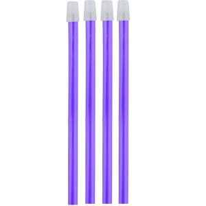 Ślinociągi lawendowe zdejmowana końców 150mm (100 szt)