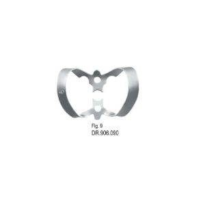 Klamra do koferdamu do zębów przednich fig. 9