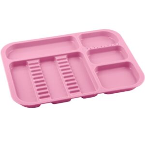 Tacka plastikowa różowa 340x245x20mm (autoklawowalna 135°C)