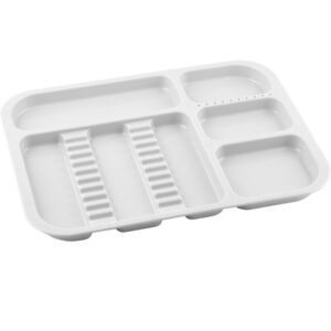 Tacka plastikowa biała 340x245x20mm (autoklawowalna 135°C)