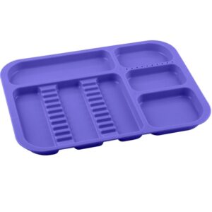 Tacka plastikowa lawendowa 340x245x20mm (autoklawowalna 135°C)