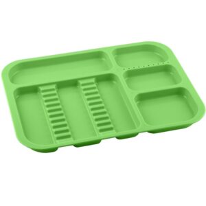 Tacka plastikowa zielona 340x245x20mm (autoklawowalna 135°C)