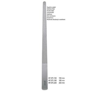 Pilniczek do paznokci dwustronnyszafirowy zaokrąglony 200mm