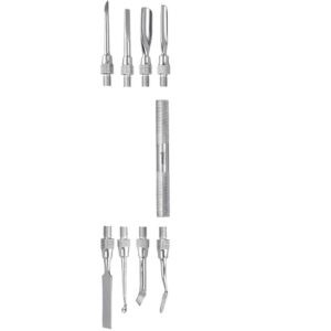 Zestaw narzędzi do skórek i paznokci 8 końcówek i uchwyt