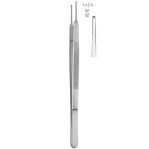 Penseta chirurgiczna Gerald prosta 1x2 ząbki 175mm