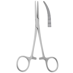 Kleszczyki naczyniowe Crile zagięte 145mm