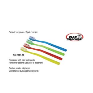 Szczoteczki ortodontyczne jednorazowe V-Trim z pastą do zębów (Opak. 144 szt.)