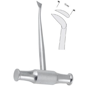 Dźwignia z uchwytem w kształcie 'T' Winter prawa fig. 14R