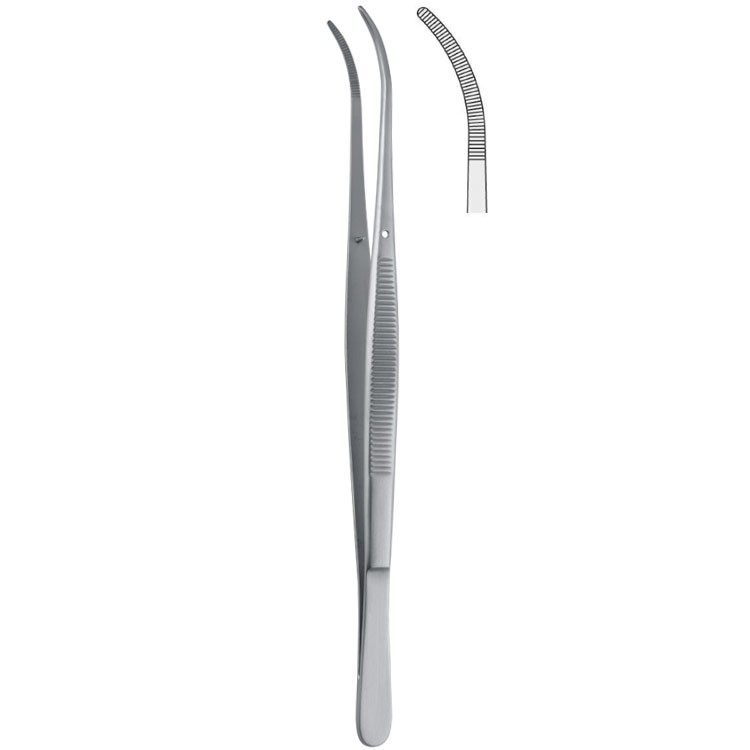 Penseta anatomiczna ząbkowana Taylor zagięta 170mm