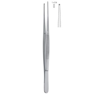 Penseta chirurgiczna Semken prosta 1x2 ząbki 150mm