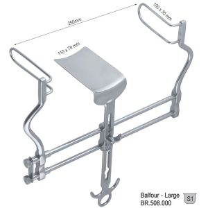 Hak Balfour-Large brzuszny automatyczny, zestaw