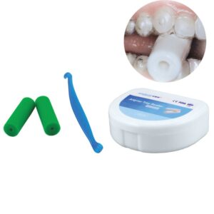 Zestaw do elast. aparatów retencyjnych w pudełku (2 nagryzacze + instrument) zielony