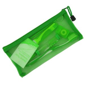 Zestaw ortod. higieniczny w etui siatkowym zielony