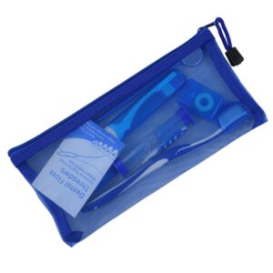Zestaw ortod. higieniczny w etui siatkowym niebieski