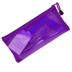 Zestaw ortod. higieniczny w etui siatkowym purpurowy