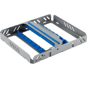 Kaseta do sterylizacji na 8 instrumentów 190 x 140 x 25mm, niebieska