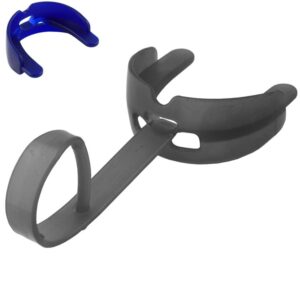 Ultima Ochraniacz sportowy do warg z paskiem srebrny