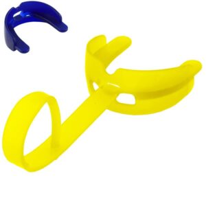 Ultima Ochraniacz sportowy do warg z paskiem żółty