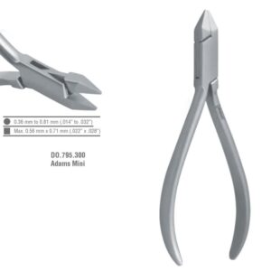 Kleszcze Adams do doginania drutu małe płasko/płaskie