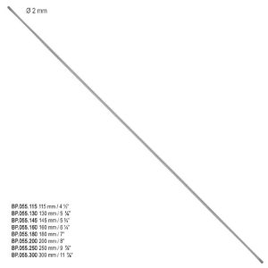 Zgłębnik główkowy dwustronny 2mm/300mm