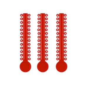 ElastoMax Uno ligatury czerwone (40 pasków, 1040 szt.)