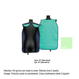 Fartuch ochronny typ ST-Standard ciężki 0.50mm Pb