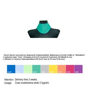 Kołnierz ochronny AT roz S, 0.35mm Pb, kolor K-05