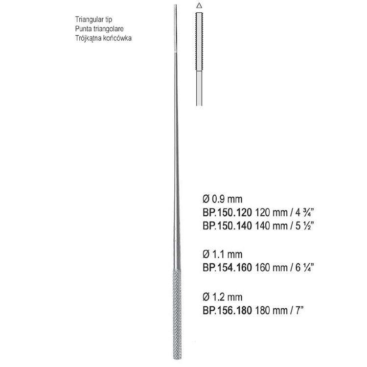Aplikator do waty Farrel trójkątna końcówka 0.9mm/120mm